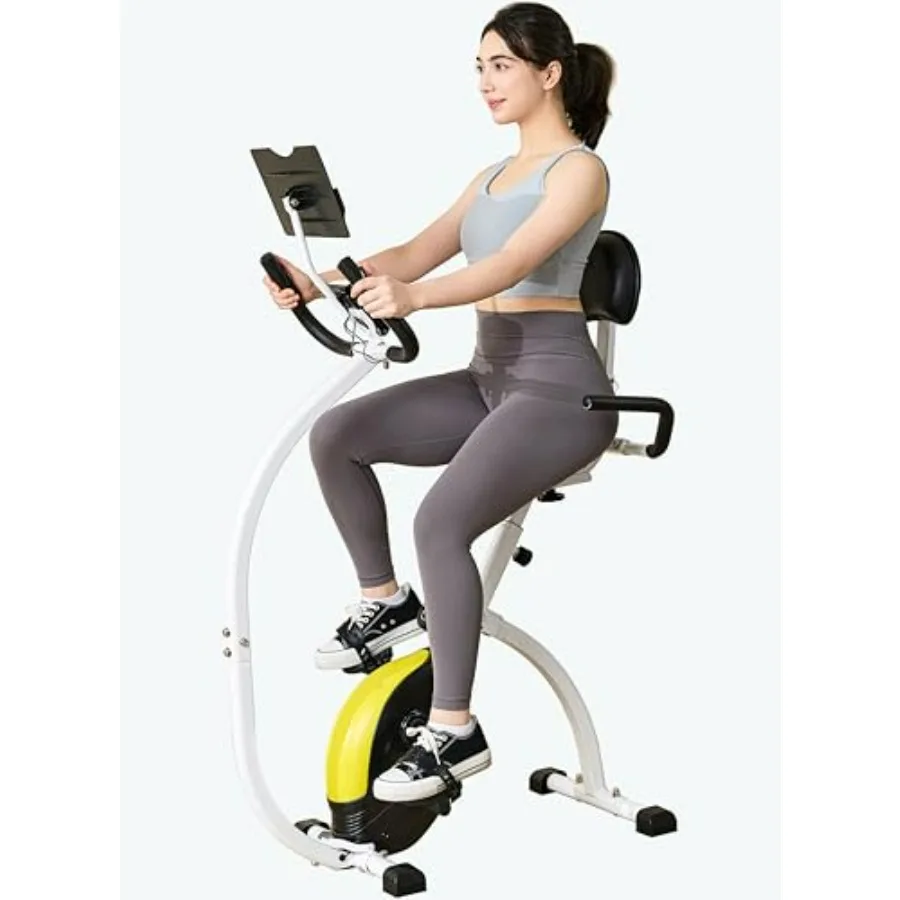 

Складной велотренажер с высокой спинкой и магнитным сопротивлением для домашних тренировок, в различных цветах и стилях