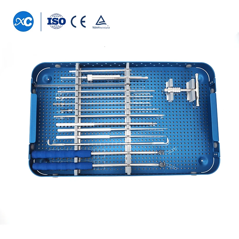 Veterinary Orthopedic Titanium Implants Columna Vertebral Polyaxial Pedicle Screw Spine Surgery Instruments Set