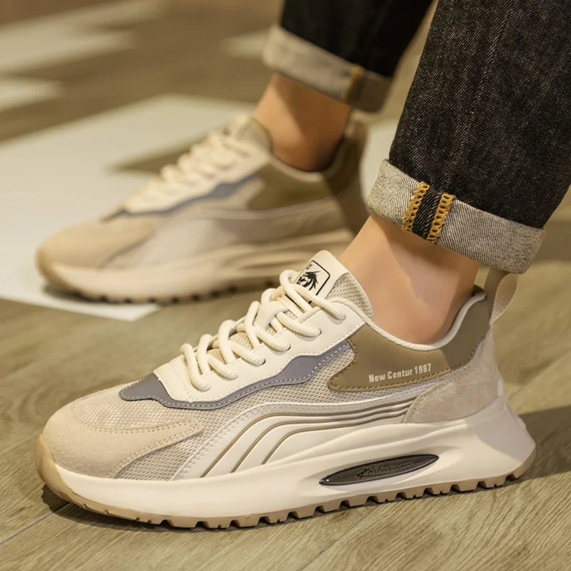 

Модная Новая мужская обувь, летняя резиновая подошва, толстая подошва, сетчатая поверхность, дышащая Спортивная повседневная обувь