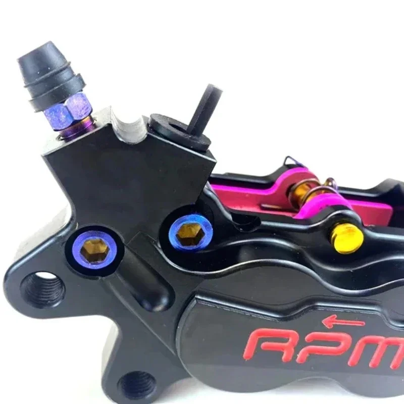 RPM Motorcycle Brake Caliper 40mm Mounting P4 Piston Axial Brake Pump For Honda Yamaha Kawasaki Suzuki Scooter Dirt Bike Modify