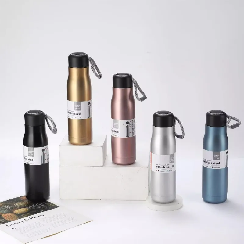 New cross-border portable water cup portable outdoor car knight thermos cup stainless steel vacuum gift cup