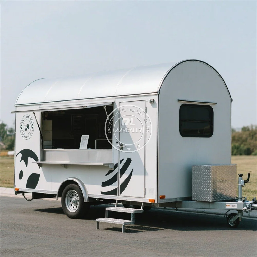 

CE DOT Concession Food Trailer Coffee Food Truck Outdoor BBQ Street Mobile Catering Carts Foodtruck For Sale
