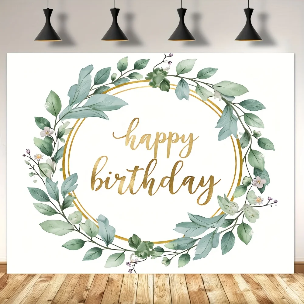 1 tapiz verde de hojas de eucalipto y suculentas, tela de poliéster, lavable a máquina, adecuado para dormitorio y sala de estar