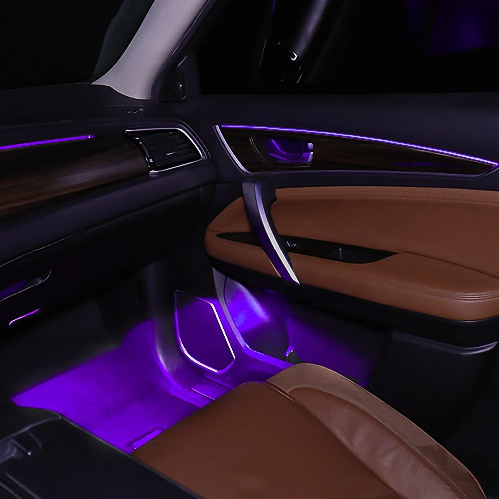 Car Interior Decoration Light LED RGB High Density APP Control Universal  Ambient  256 Colors