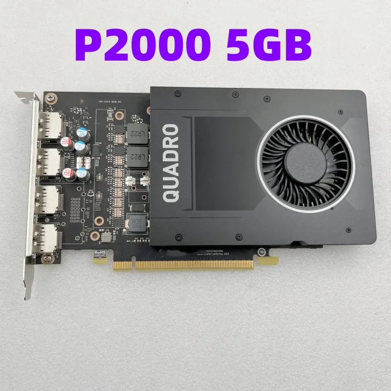 

Оригинальная профессиональная видеокарта Quadro P2000 5 Гб 4 * DP