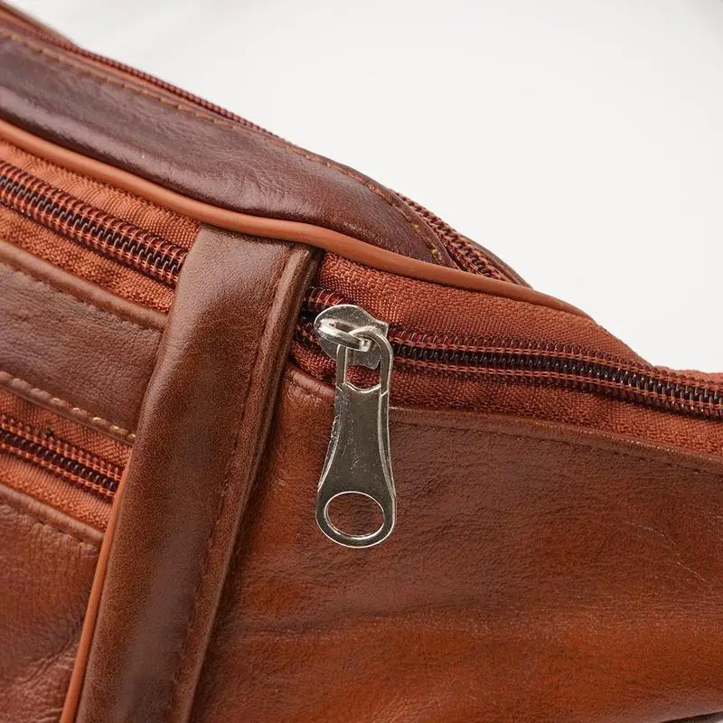 Herren-Gürteltasche aus PU-Leder, Hüfttasche, Kunstleder-Bauchtasche, modische, luxuriöse kleine Umhängetasche für Männer – Detail 25