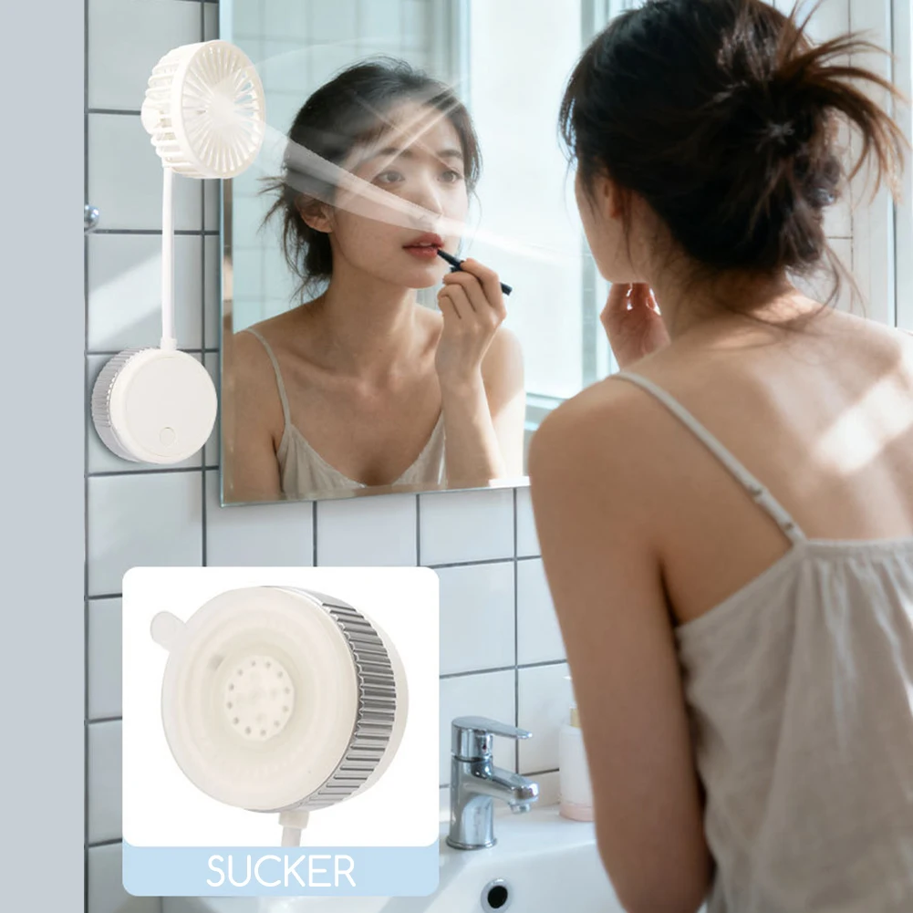 

Персональный вентилятор на батарейках с присоской, USB-зарядка, компактный, для офиса и рабочих мест