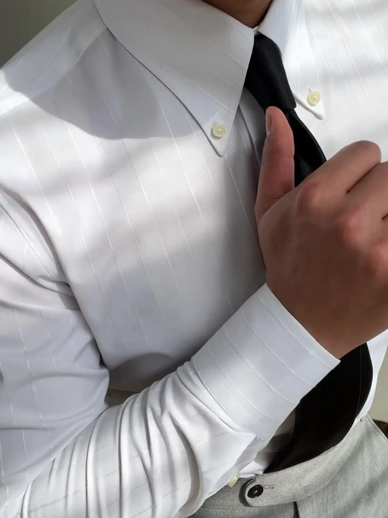 

Spring Season Bamboo Fiber Men's irt Casual Busin Anti-Wrinkle Elastic Faionable Long Sve Slim Fit Breathable Moist...