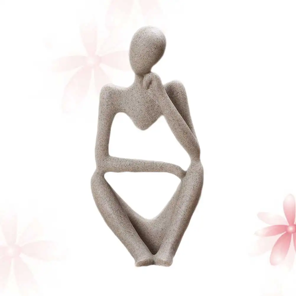 

Abstract Figure Desktop Decoration 51408 Grey Home Office Ornament Delicate Crafts Chic Home Accessories Table Adornment Resin