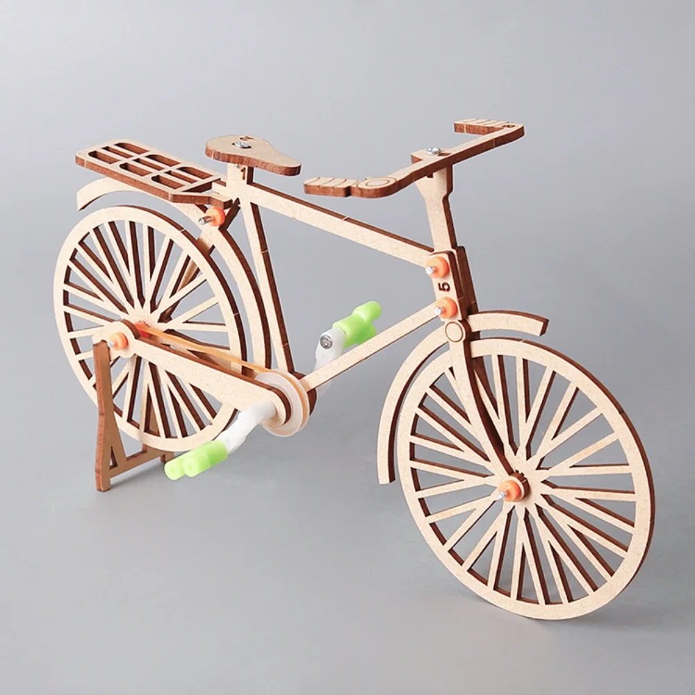 Small Bicycle Model Kits Technology Small Invention Educational Toy Multifunction DIY Assembly Educational For Children Gift