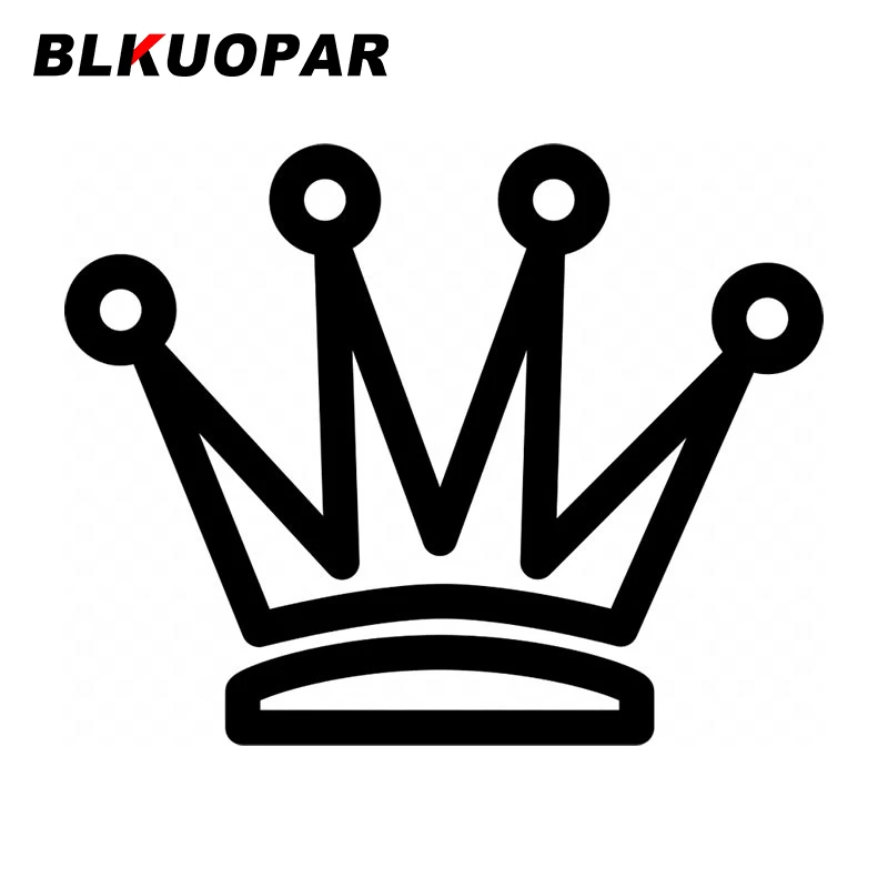 BLKUOPAR Crown Funny Car Stickers ATV Creative Vinyl Decal Occlusion Scratch Air Conditioner Trunk Decoration Car Door Protector