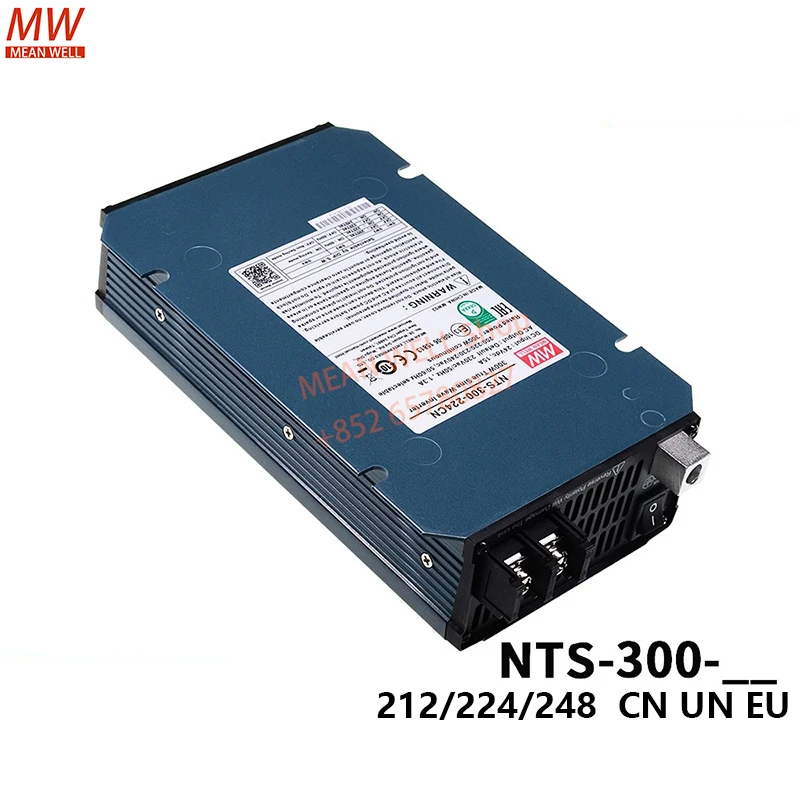 Original MEAN WELL Switching Power Supply 300W High Reliable True Sine Wave DC-AC Power Inverter NTS-300-212EU 224 248 EU CN UN