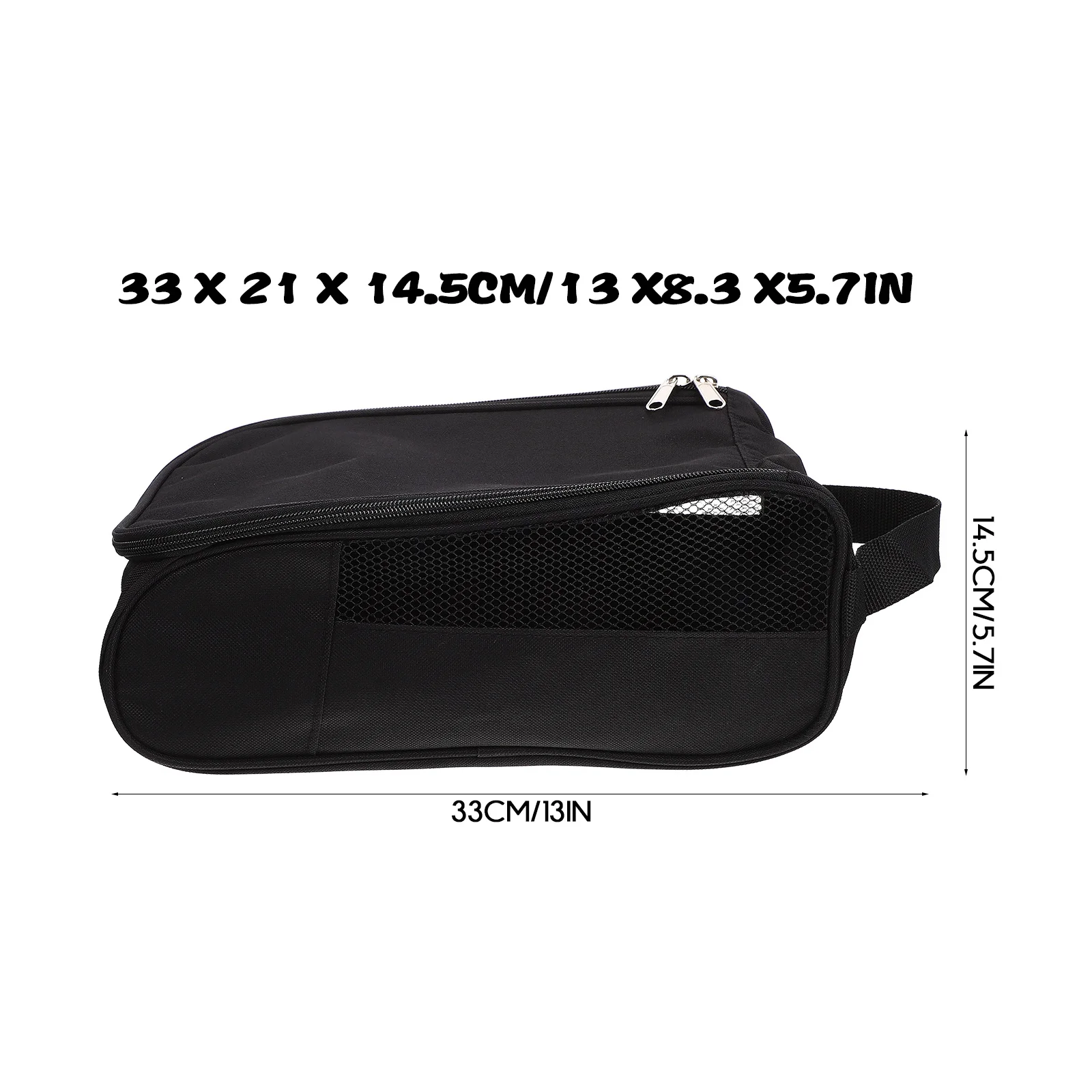 Zippered Golfing Shoes Bag Portable Sneaker Organizer Waterresistant Reusable Multipurpose Design Foldable for Cycling