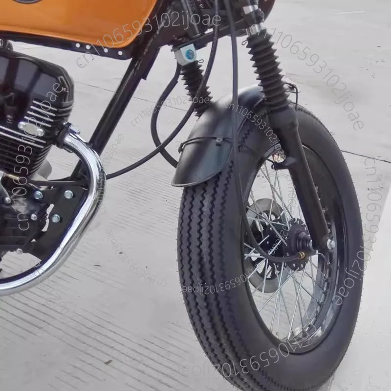 Custom Retro Stainless Steel Short-Style Motorcycle Front Fender: Wider and Higher