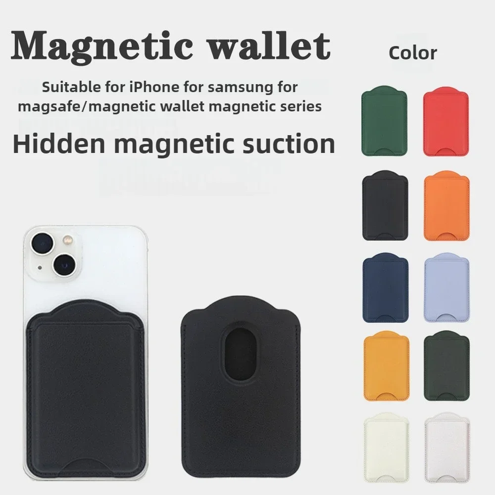 Magnetic Leather Wallet Case For Magsafe iPhone 17 16 15 14 13 Pro Max Ultra Accessories Card Holder For Samsung Galaxy S25 S24