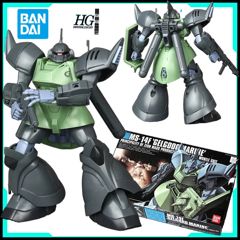 

Original BANDAI HGUC 016 MS-14F GELGOOG MARINEAnime Action Figures ToysBoysGirls KidsChristmas GiftCollectible Model Ornaments