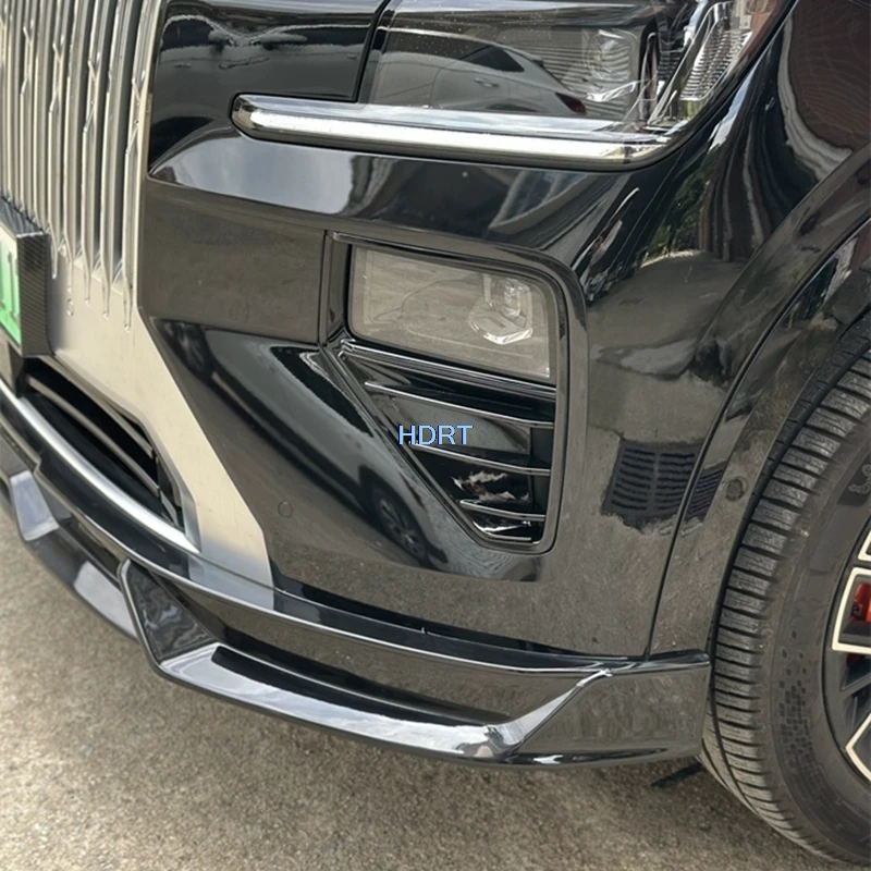 For Geely Zeekr 8X 2026 + Front Lip Fog Light Canard Spoiler Cover Car Styling Protector Decoration Accessories Exterior Sticker