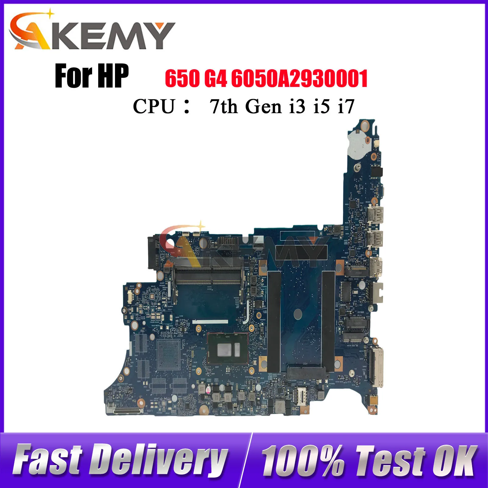 

Материнская плата для ноутбука HP ProBook 650 G4 6050A2930001 L24850-601 L24852-601 с процессором i5 i7 DDR4, 100% полностью протестирована