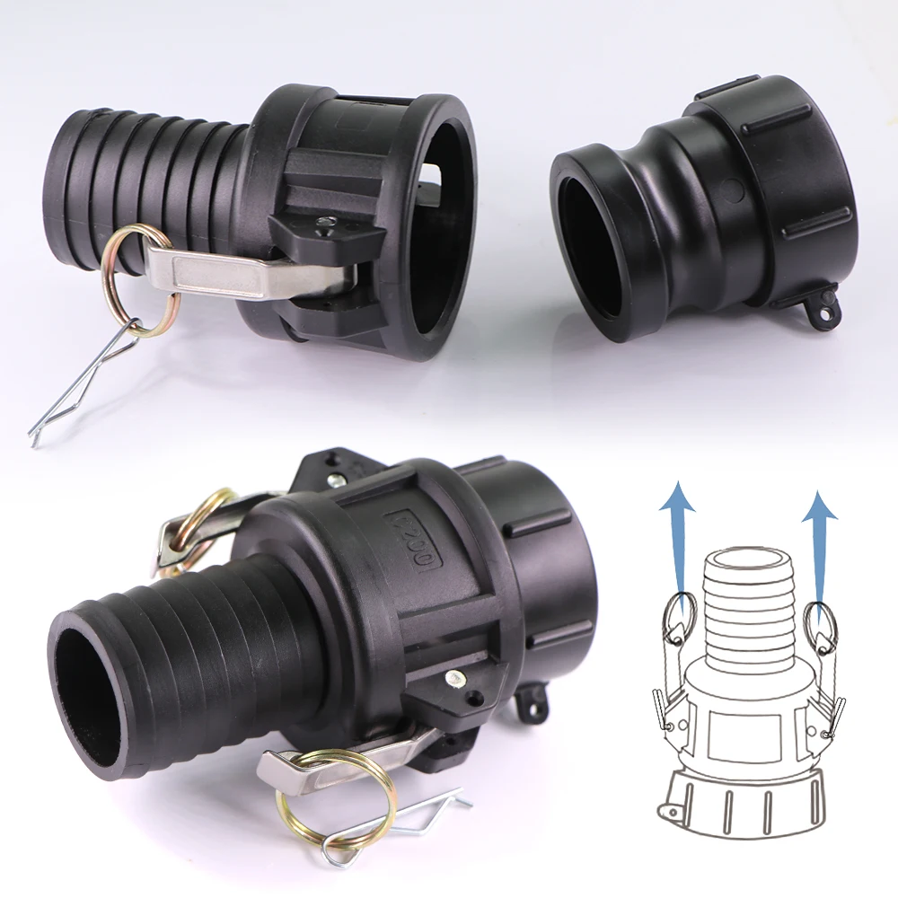 20/25/38/50mm IBC Tank Barb Hose Adapter S60x6 Coarse Threaded Garden Irrigation Pipe Tube Quick Connector Connect Repair Joint