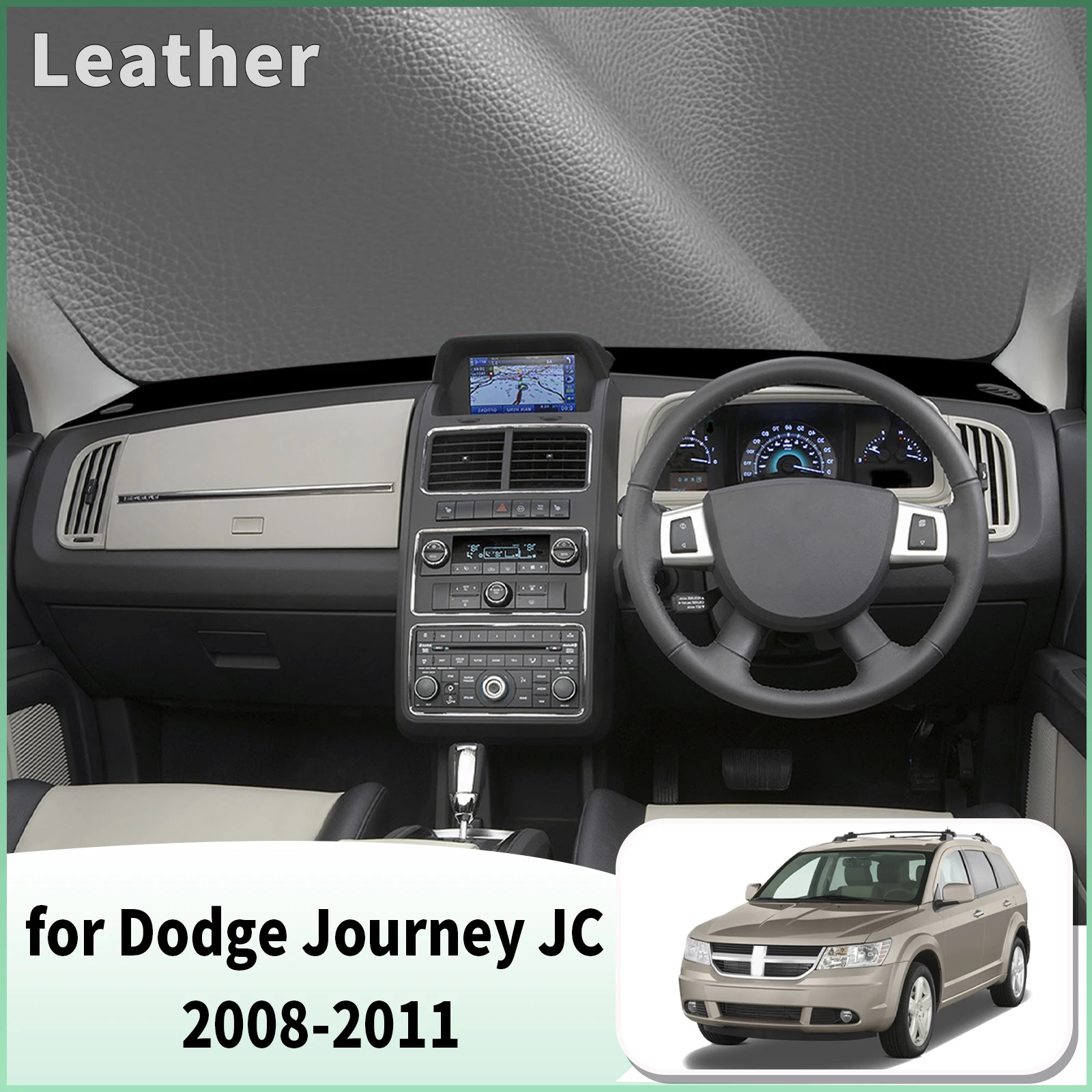 for Dodge Journey JC 2008 2009 2010 2011 Dash Mat Dashboard Cover Dashmat Anti-Reflection Heat Insulation Sun Protection