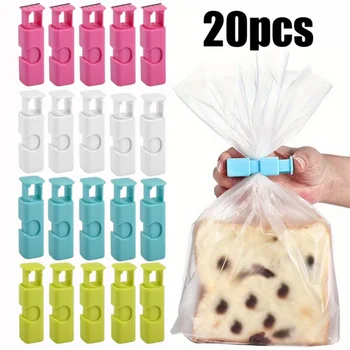 4/20pcs Food Sealing Clips Reusable Fresh Food Storage Tools Plastic Bag Sealer Clamp for…