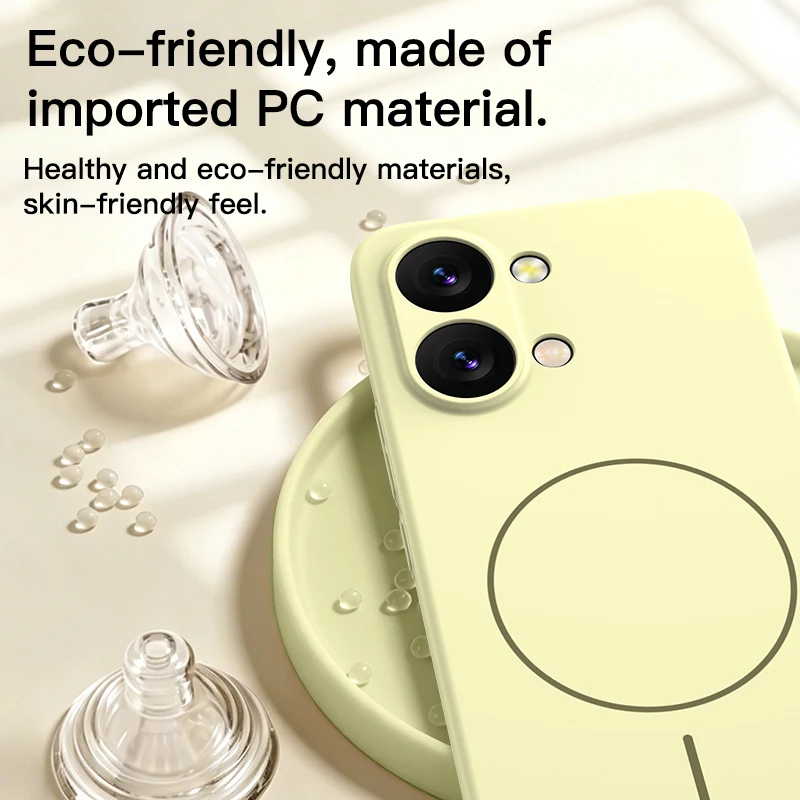 Premium Skin Feel Matte Silicone For Magsafe Phone Case For Xiaomi POCO X8 Pro Max Wireless Charging Protector Cover Funda Coque view 3