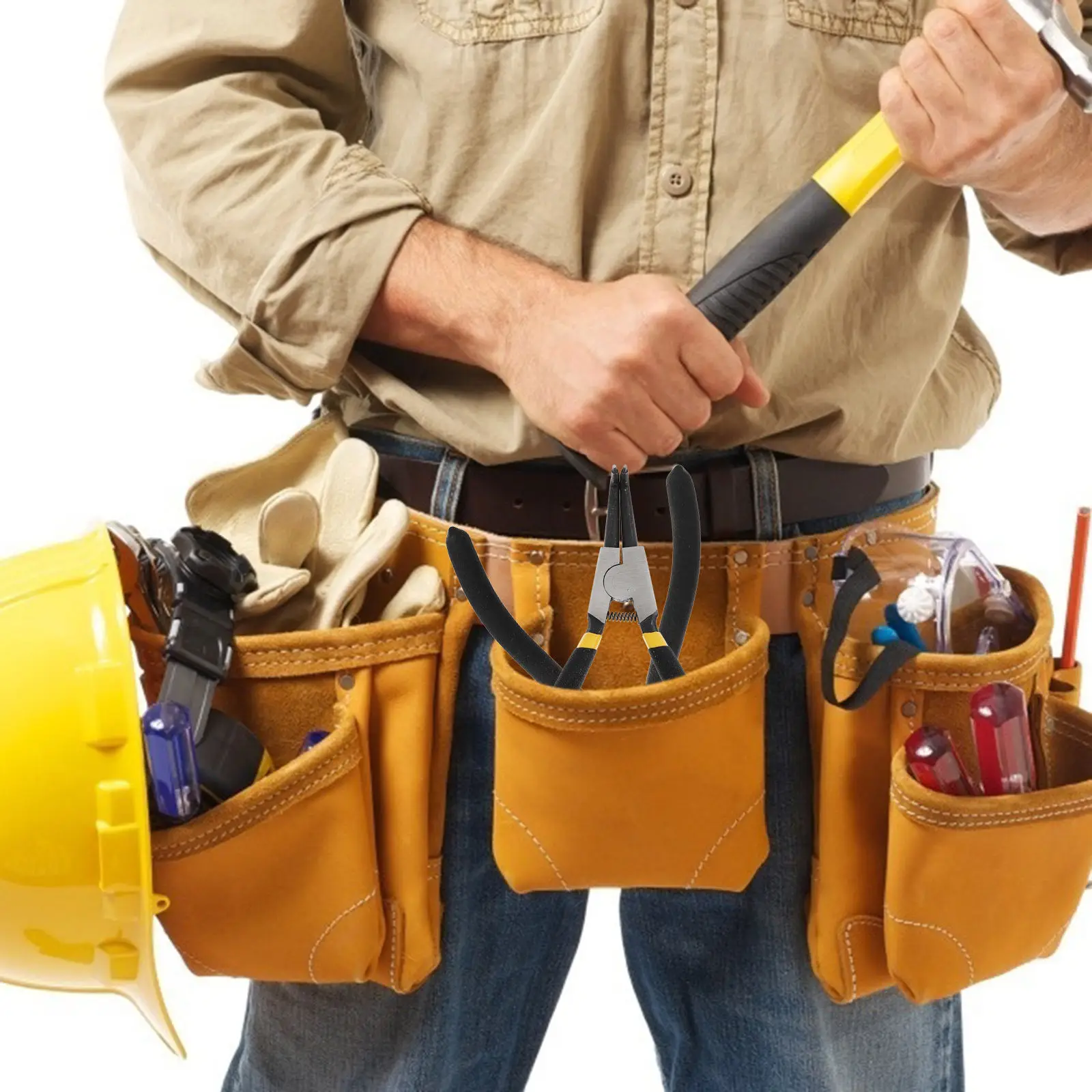 

4Pcs Inner Snap Ring Pliers Premium Steel Retainer Removal Installation Tool for Motorcycle Truck Repair Labor-Saving