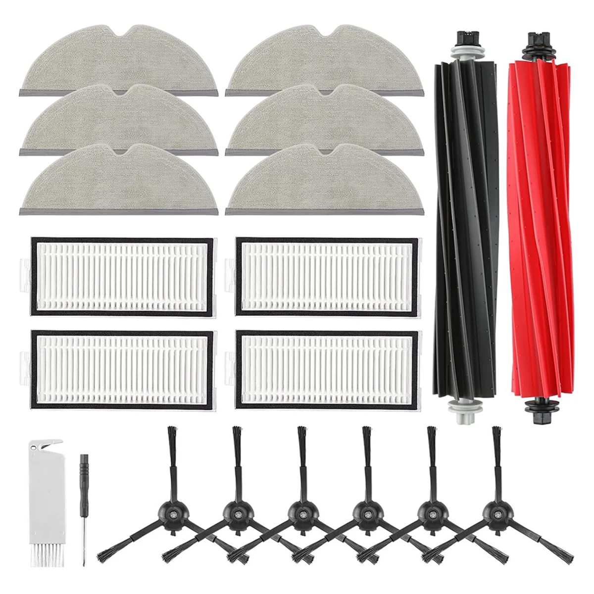 

Hot sale Accessories for Q5 Pro/Q5 Pro+/Q8 Max+/Q8 Max Vacuum Cleaner, Main Brushes,HEPA Filters,Wipes Side, Brushes