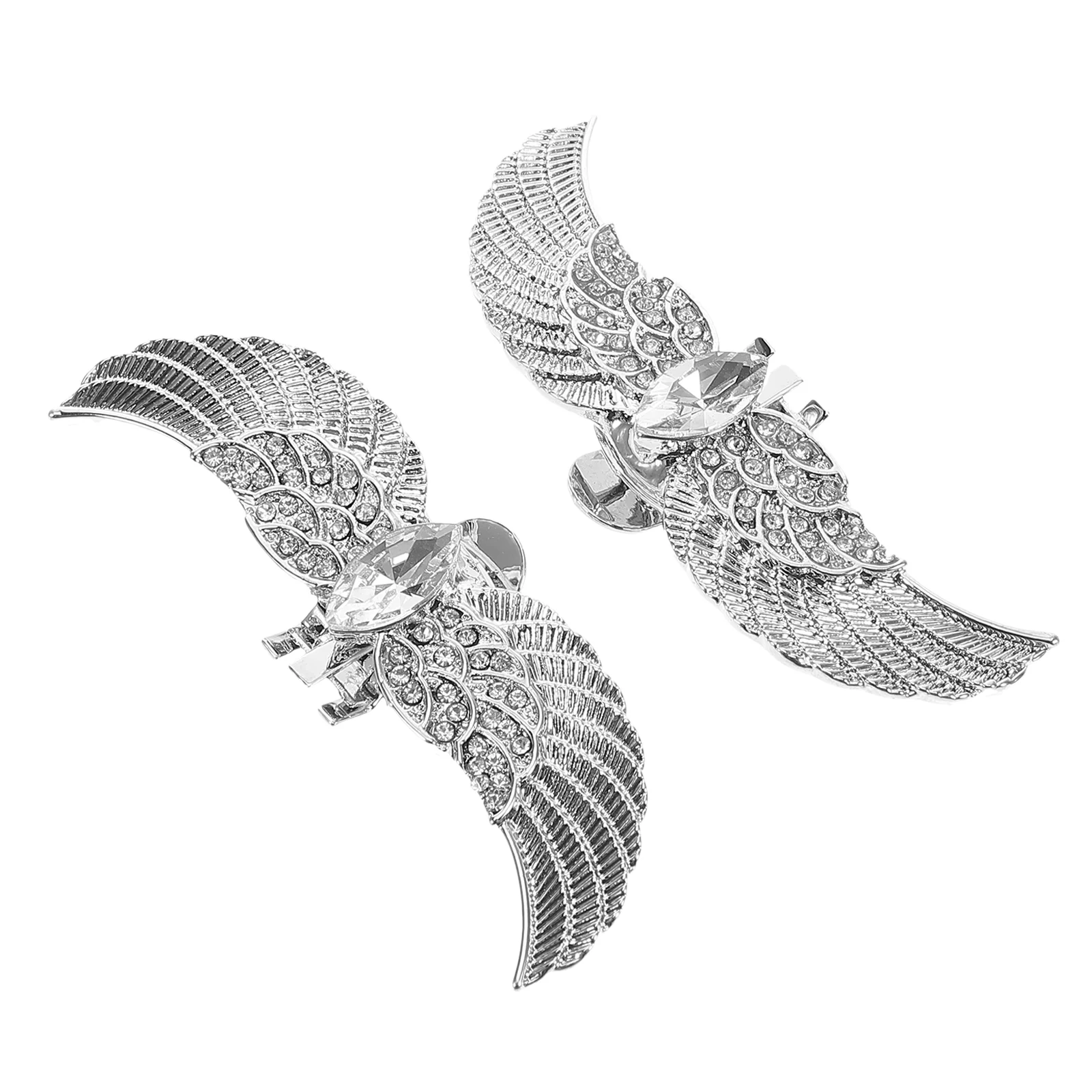 

2Pcs Shoe Clips Crystal Decor Bridal Accessories Removable Rhinestone Buckles For Wedding Party Shoes White Shoe