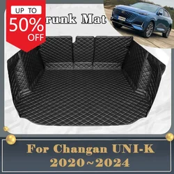 Car Trunk Mat For Changan UNI-K UNIK UNI K 2020~2024 Dirt-resistant Fully Trunk Mat Luxury Rear Cargo Tray Car Accessories 2023