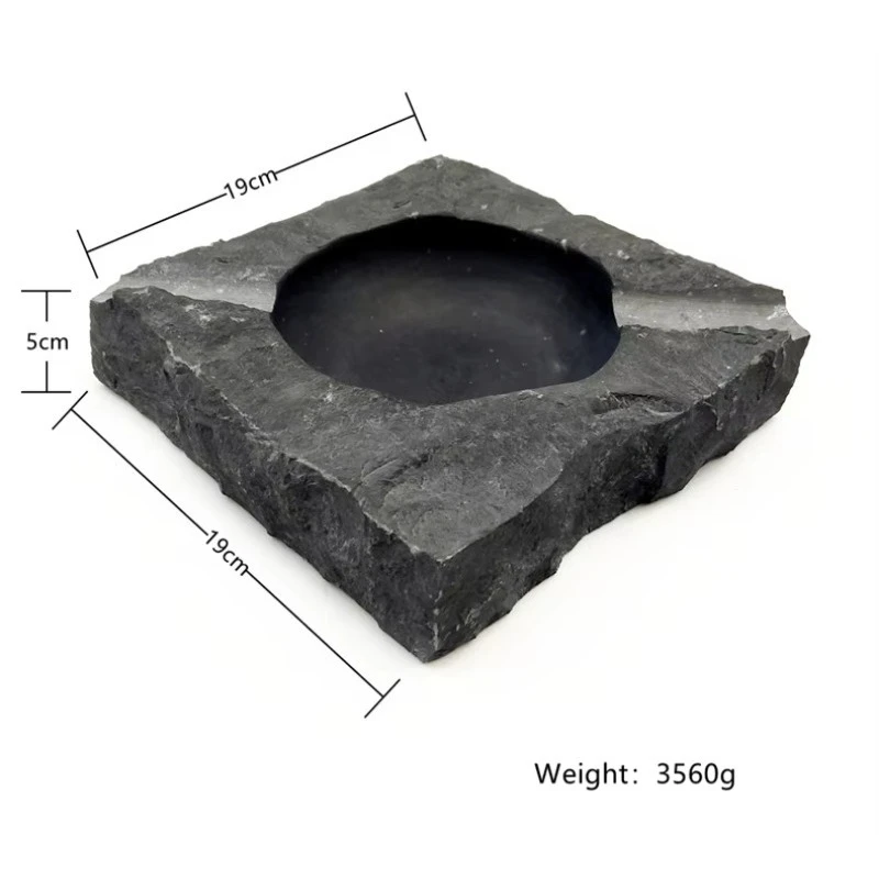 New natural stone marble desktop living room hotel party portable arabic crafts irregular ashtray