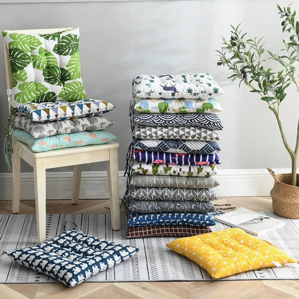 Breathable Thickened Chair Seat Cushion Soft Cotton 40*40cm Student Stool Butt Cushion 8 Colors Office Four Seasons Hip Pad