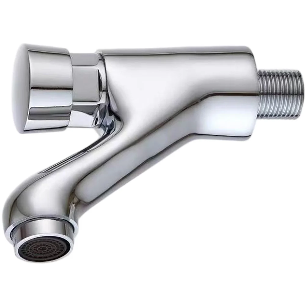 Automatic Shut Off Faucet Designer Faucet Brass Faucet Delay Shut-Off Tap Bathroom Aesthetics Gentle Flow Aerator