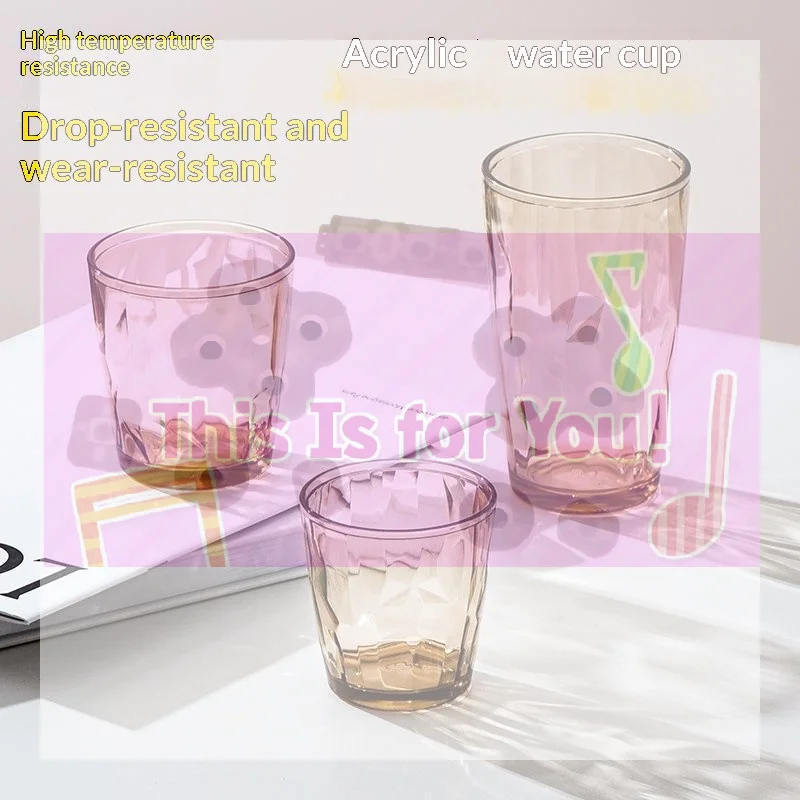 【MA】PC Drinking Cups Shatterproof Heat Resistant Shatter-Resistant Rinsing Cup For Home Kitchen Office Use