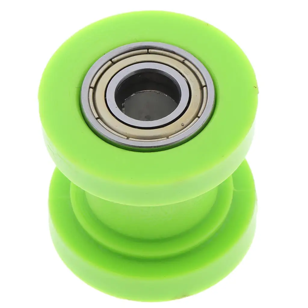 2-4pack Motorcycle 10mm Chain Roller Pulley Tensioner Wheel Guide for Cars Green