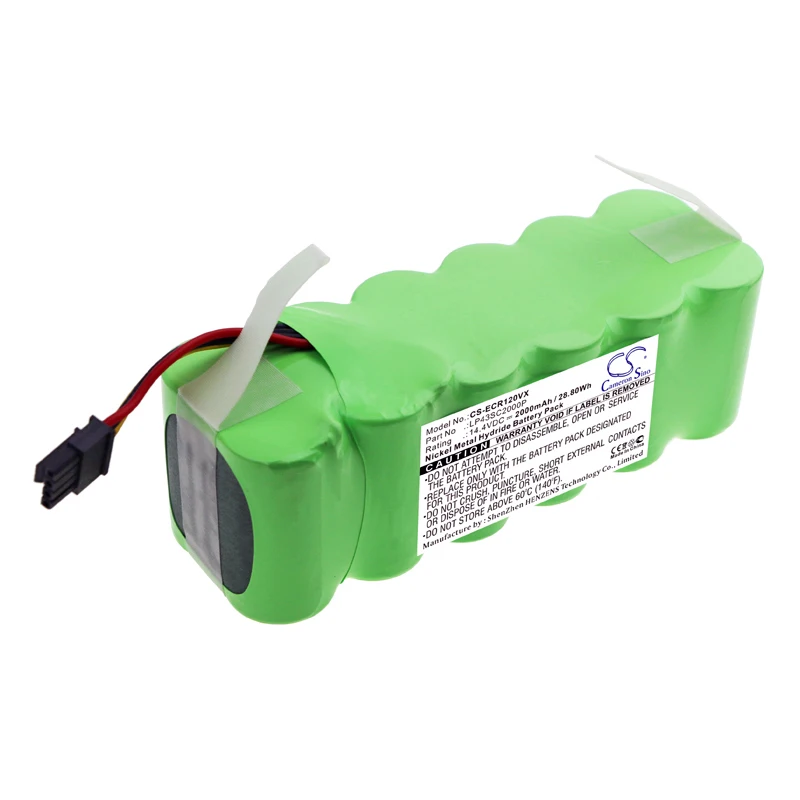 Vacuum 2000mAh Battery For Ecovacs LP43SC2000P Amibot PURE H20 Pure Pulse Prime Ariete 2711 2712 2717 2713 Evolution 2.0