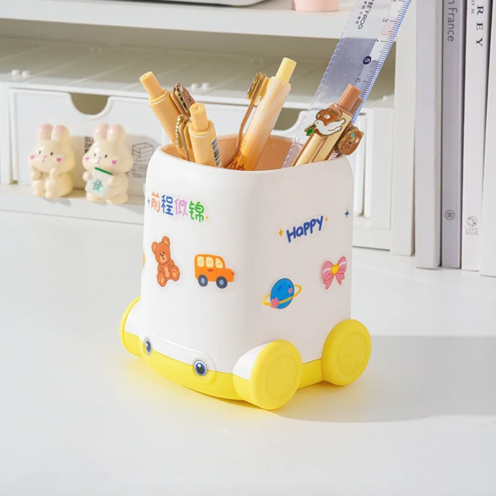 High Quality Car Shape Pen Holder Multifunctional Large Capacity Pen Container Stationery Storage Bucket Back To School