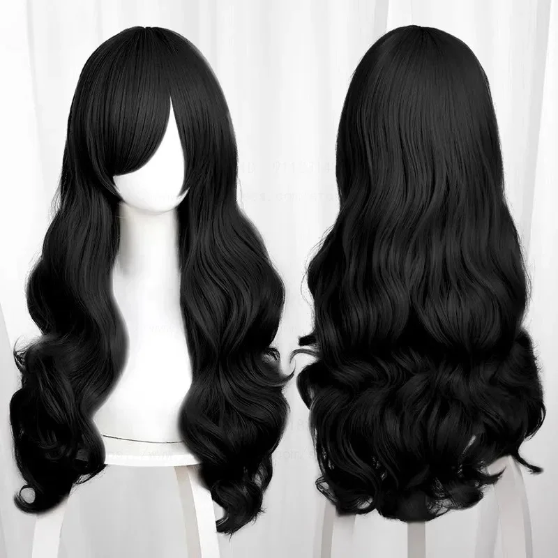 Bendy Cosplay Wig Bendy and the Ink Machine Cosplay 75cm Long Wavy Curly Heat Resistant Synthetic Hair Wigs