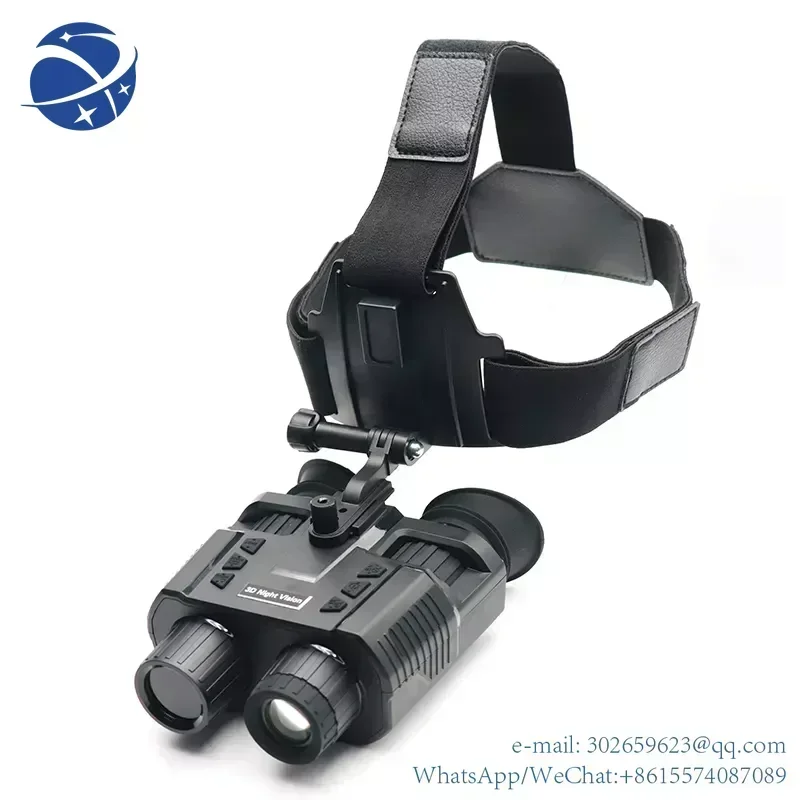 yyhc HD Digital Infrared Hunting Night Vision Binoculars Helmet Mounted Night Vision Goggles for 100% Darkness Naked eyes 3D Dis