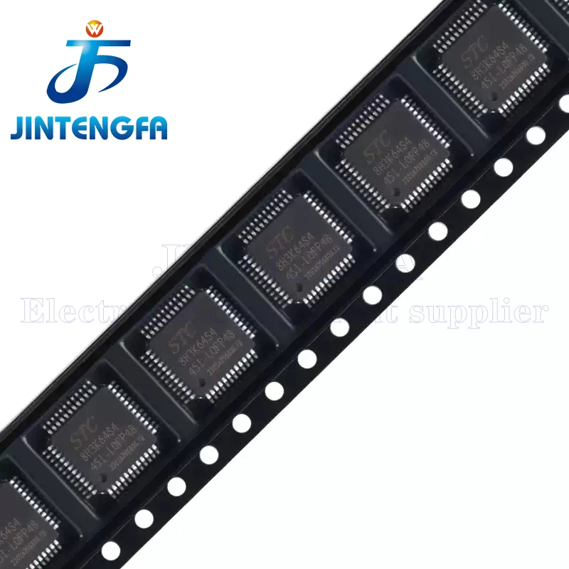 5PCS STC STC8H3K64S4 8H3K64S4 STC8H3K64S4-45I-LQFP48 1T 8051 Microprocessor Microcontroller MCU IC Chip Brand New Authentic