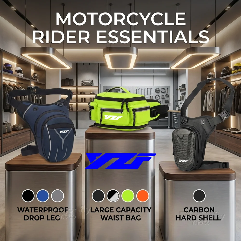 

For Yamaha YZF R3 R25 R6 R1 2013-2019 Motorcycle Leg Bag Waterproof Rider Waist Bag Cycling Bike Crossbody Bag Drop Leg Bag
