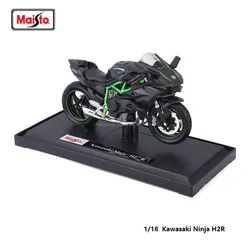 Maisto 1:18 Kawasaki Ninja H2R Genuine Alloy Motorcycle Model Static Die Casting Toy Collection Model Gift