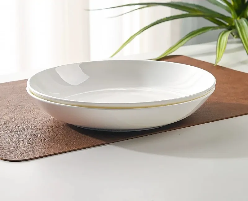 8 Pollici, Piatto Per La Cena Profondo In Porcellana Bone China, Piatti Per La Cena Del Ristorante In Ceramica, Piatti Per Zuppa, Stoviglie In Porcellana Cina