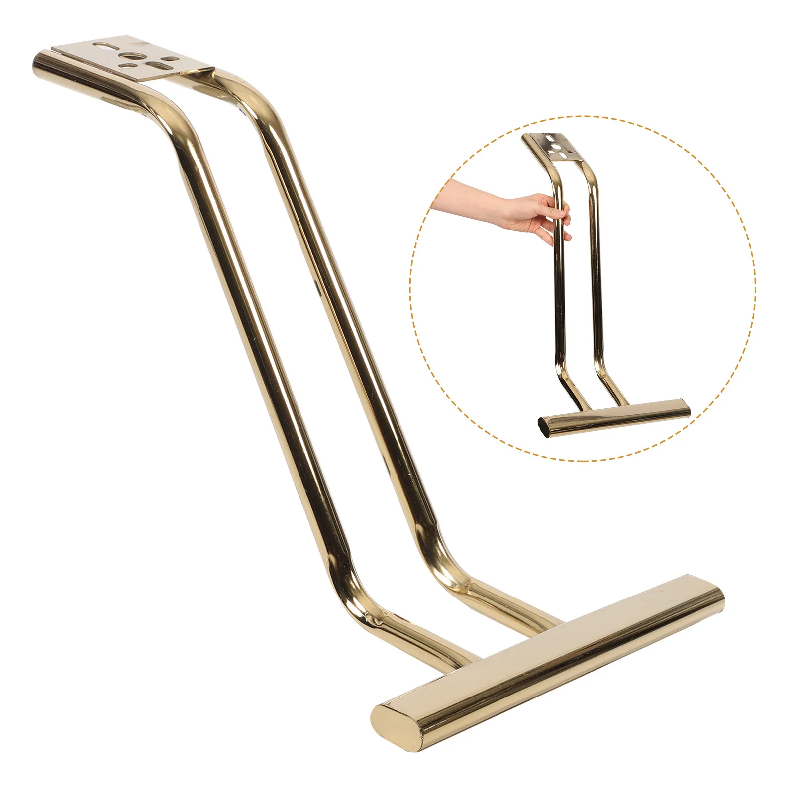 

Universal Salon Chair Footrest Replacement Stainless Steel Sturdy Leg Pad For Barber Hairdressing Chair Repair Parts