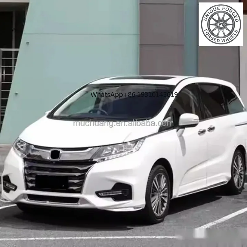 

Sport Upgrade Body Kit for Honda Odyssey 2014-2018 LED Front Rear Bumper Grille