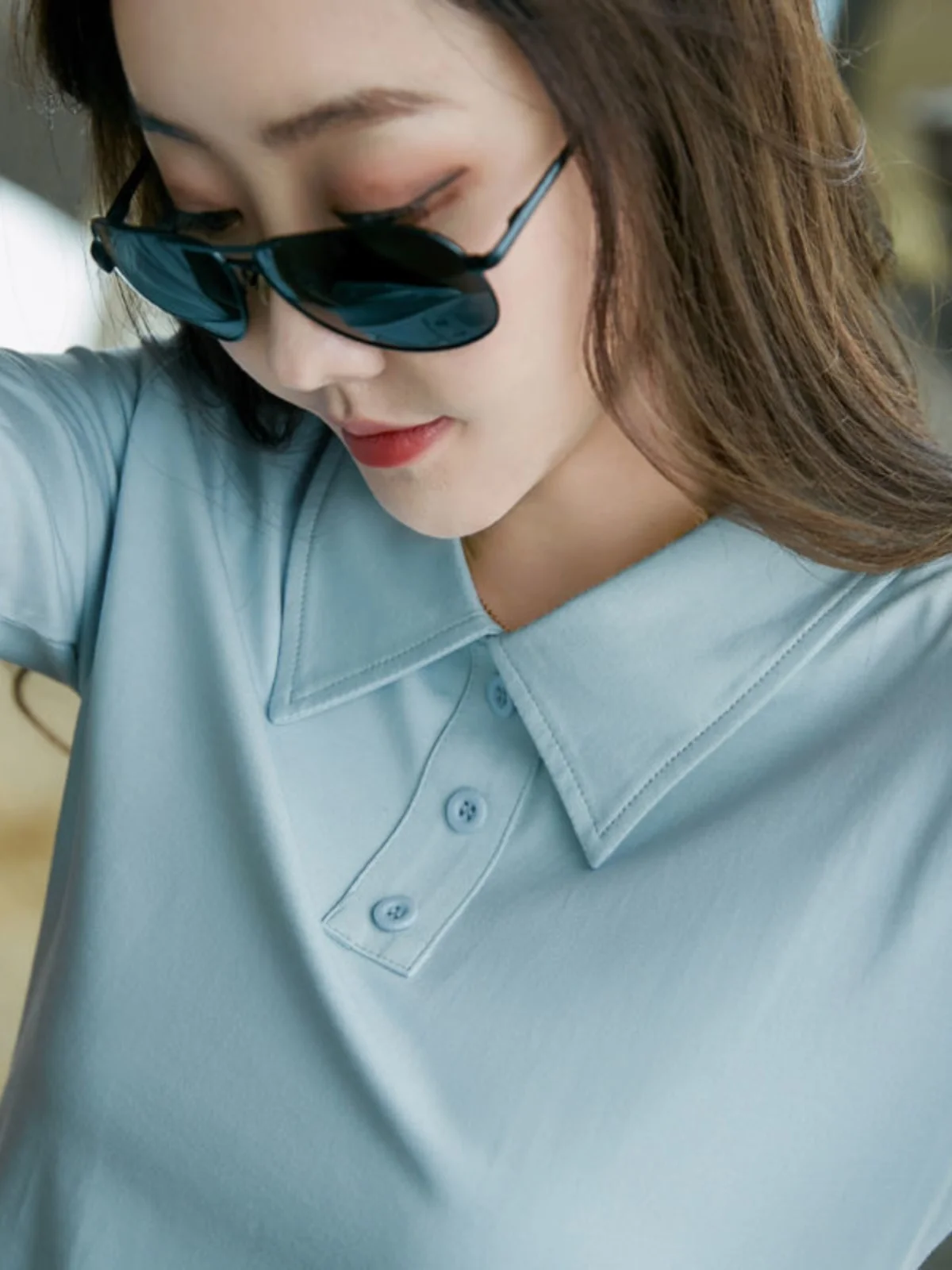 Pure Cotton  Shirt Sporty Long Sleeve Women's Collared Spring New Fashion  Casual Top for Ladies Comfortable Fit