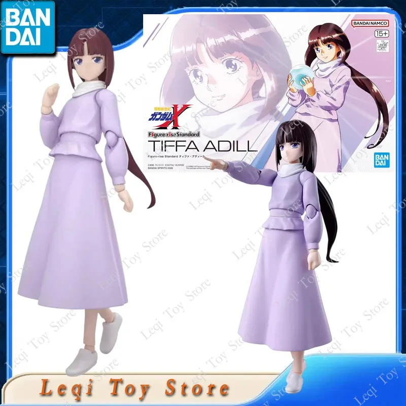 Bandai Original Genuine FRS Figure-rise Standard TIFFA ADILL Action Anime Figures Toys Girls Kids Gift Assembly Model Ornaments