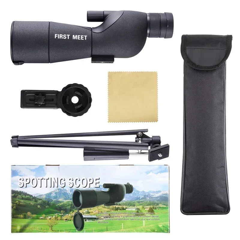 Professionele Outdoor Spotting Scope 25-75x60 Vogels Kijkkijker Zoom Telescoop Monoculair Met Statief