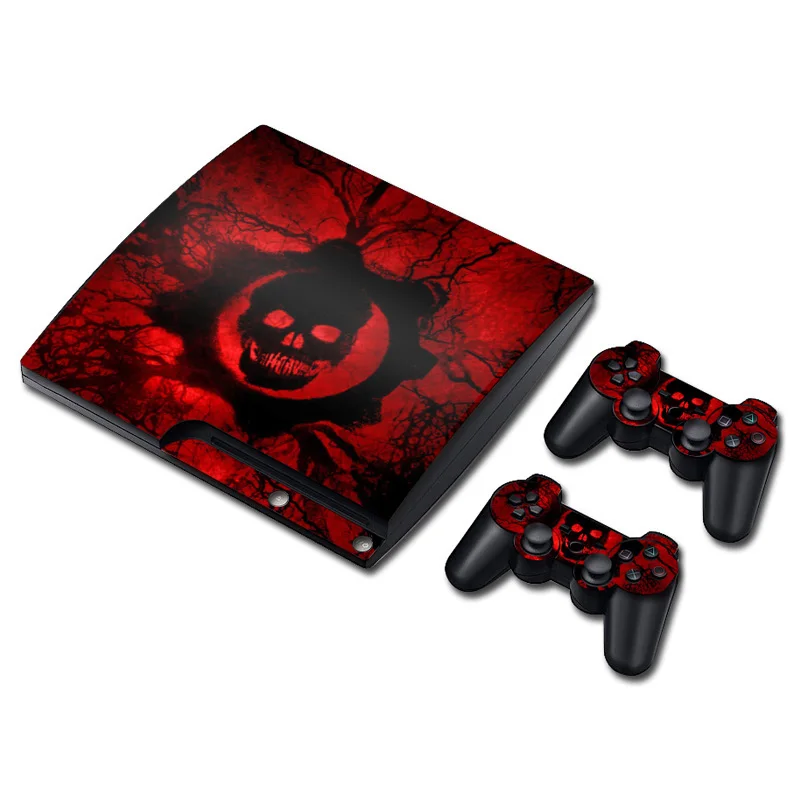 Vinyl Skin Sticker Protector for PS3 Slim and 2 controller Wrap skin sticker
