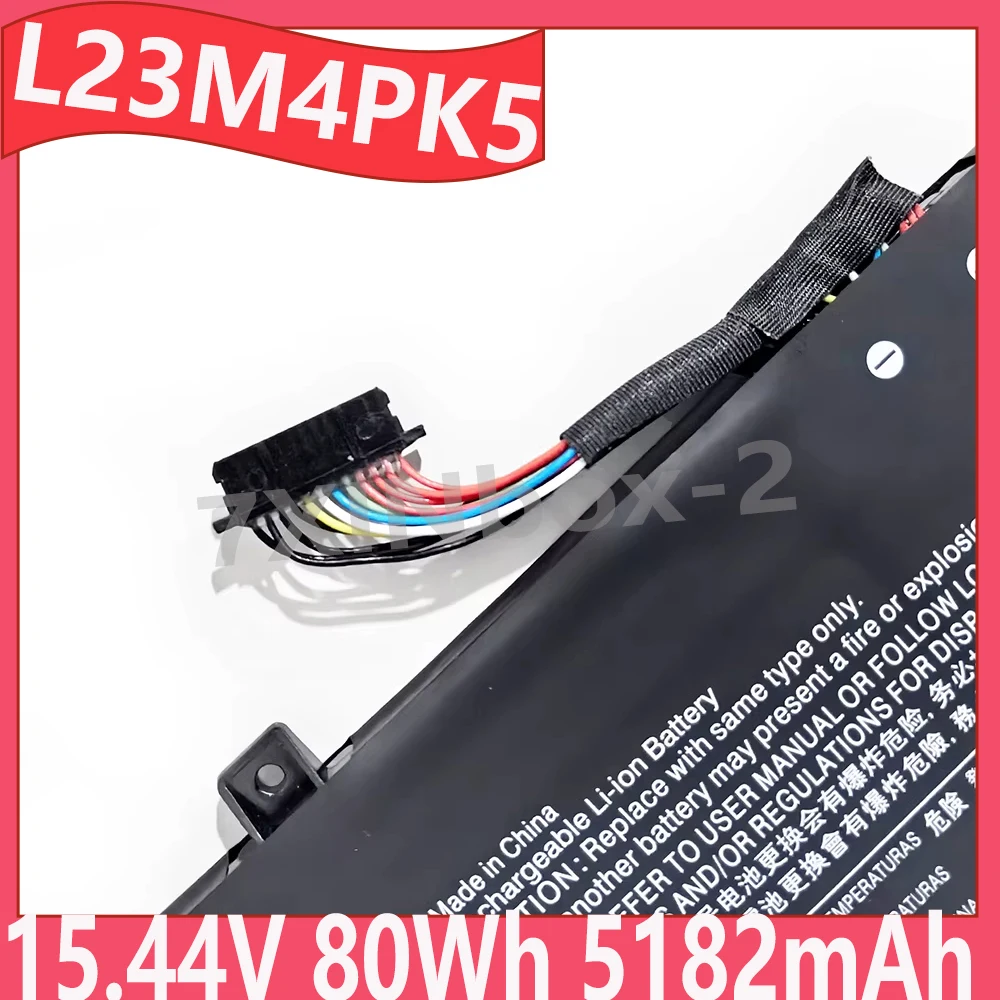 

Аккумулятор для ноутбука L23M4PK5 15.44V 80Wh 5182mAh для Lenovo Legion 5 16IRX9 Y7000P R7000P серии 2024 года L23B4PK5 L23C4PK5 L23D4PK5